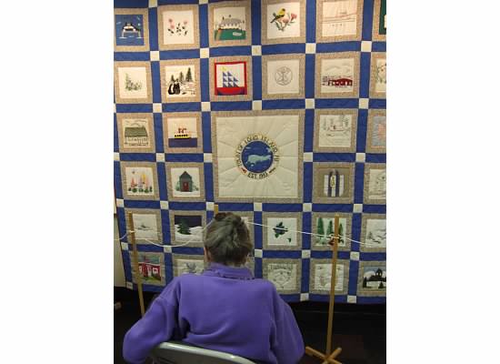 Quilt at the Long Island Historical Society